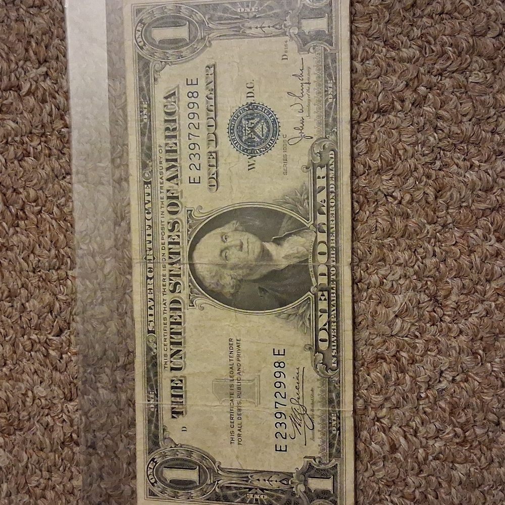 1935 C Series $1 Blue Star Note